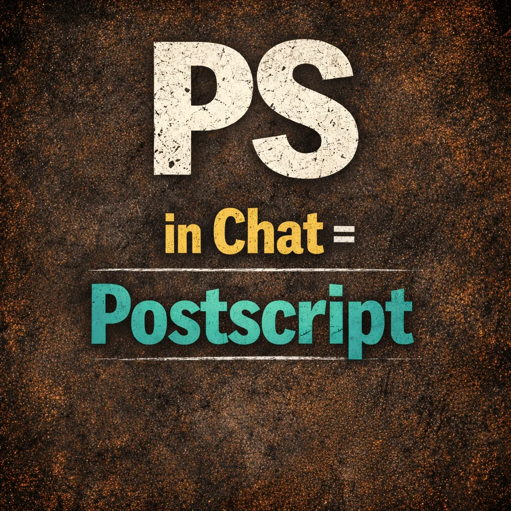 PS Meaning in Chat Mean 2026