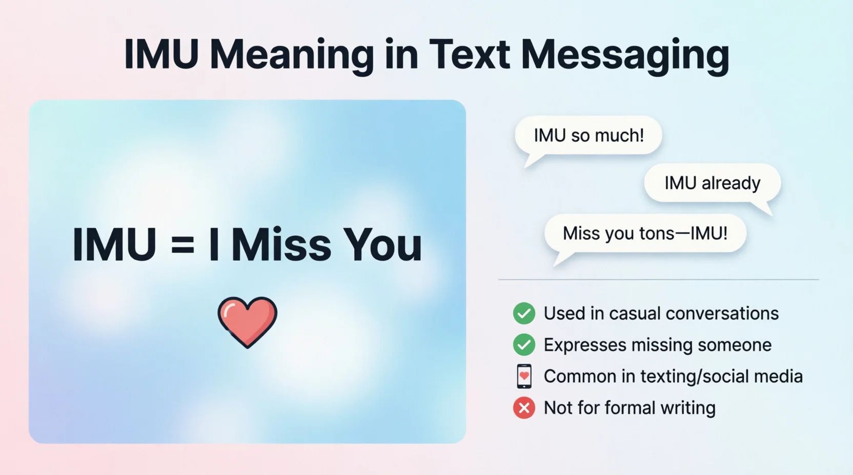 IMU Mean in Text Real Meaning 2026
