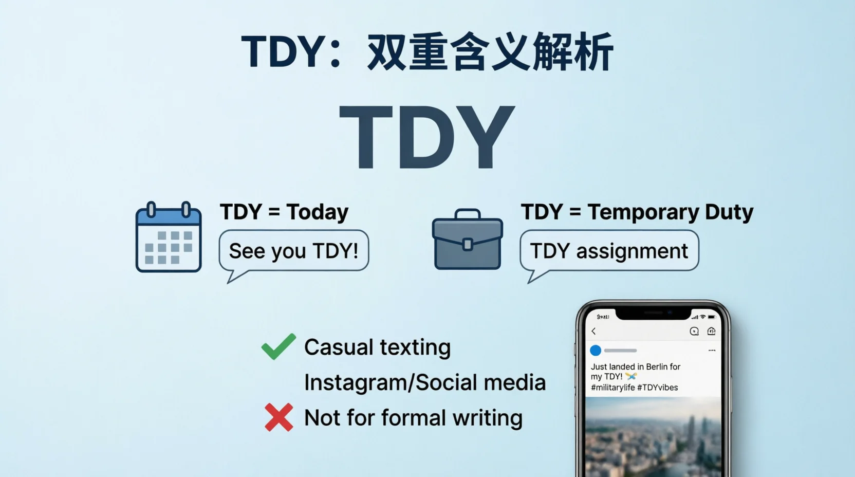 tdy meaning in text Instagram 2026