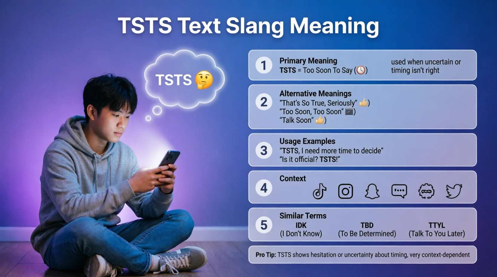 TSTS Mean in Text Real 2026
