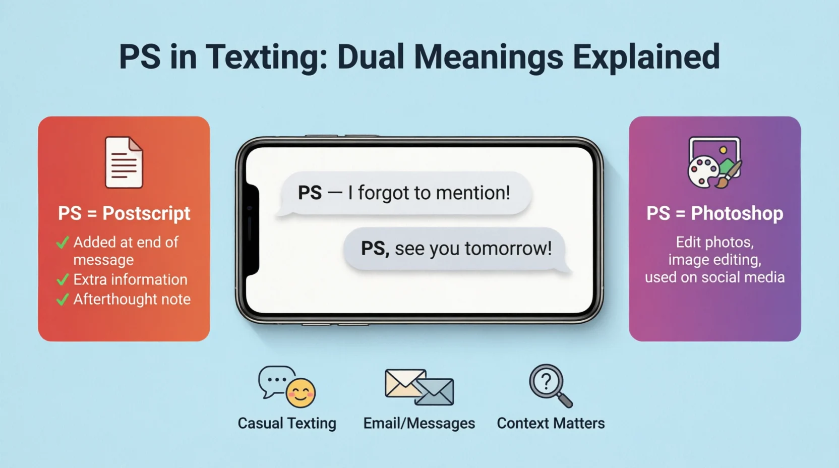 PS Mean in Text Real Meaning 2026