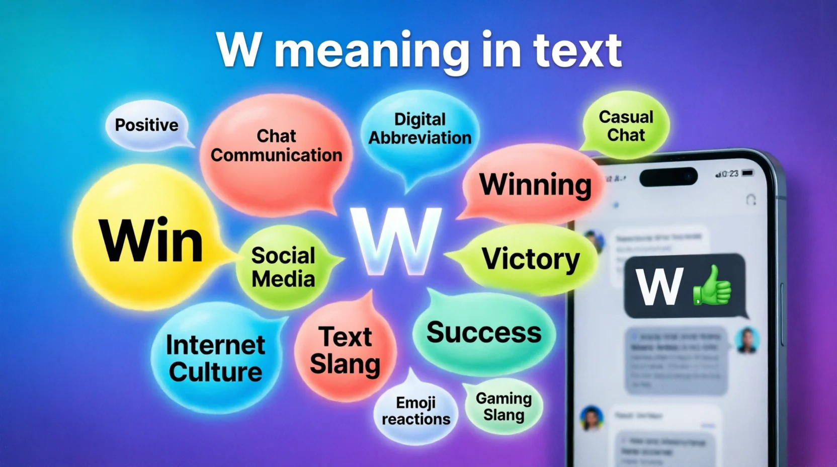 W Mean in Text Real Meaning 2026
