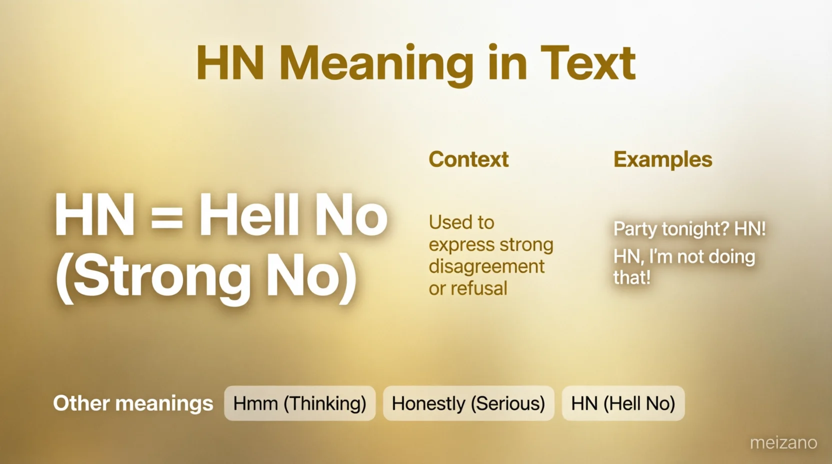 HN Meaning Mean in Text Real 2026